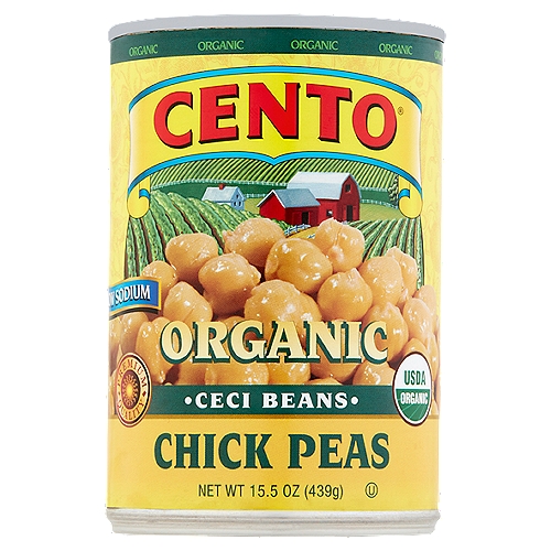Cento Low Sodium Organic Ceci Beans Chick Peas, 15.5 oz