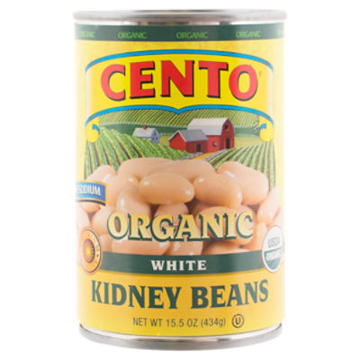 Cento Organic White Kidney Beans, 15.5 oz