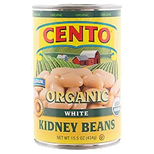 Cento Organic White, Kidney Beans, 15.5 Ounce