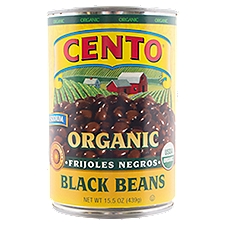 Cento Low Sodium Organic, Black Beans, 15.5 Ounce