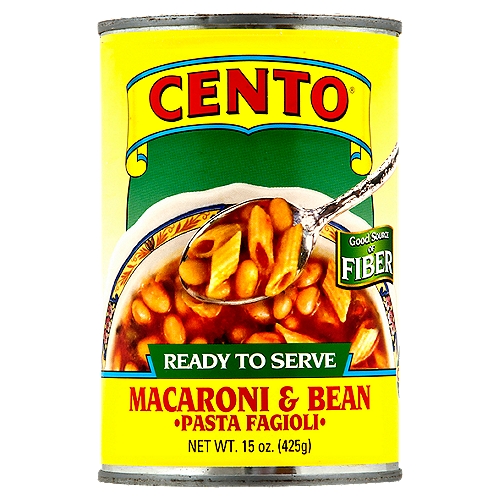 CENTO Macaroni & Bean Pasta Fagioli, 15 oz