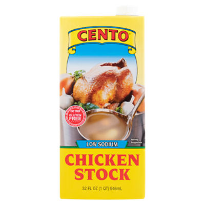Cento Low Sodium Chicken Stock, 32 fl oz