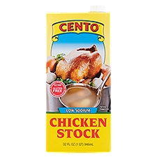 Cento Low Sodium Chicken, Stock, 32 Fluid ounce