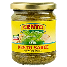 Cento Basil, Pesto Sauce, 6.5 Ounce