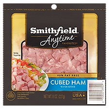 Smithfield Anytime Favorites Cubed Ham, 8 oz, 8 Ounce