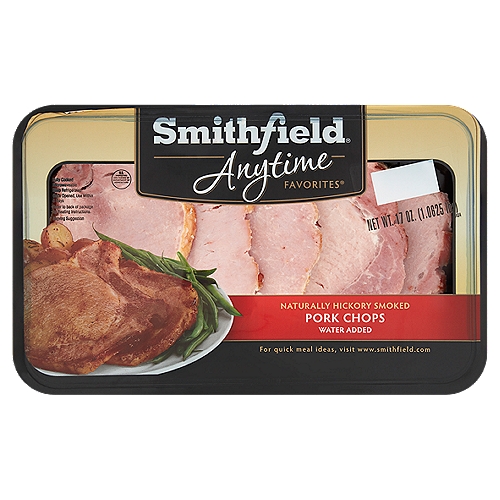 Smithfield Naturally Hickory Smoked Pork Chops, 17 oz