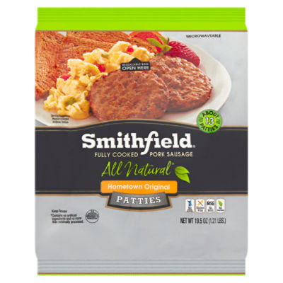 Smithfield Hometown Original Pork Sausage Patties, 19.5 oz