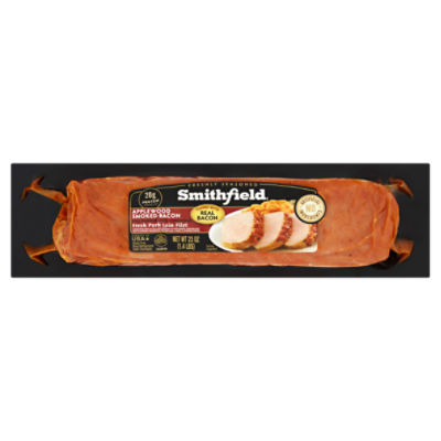 Smithfield Applewood Smoked Bacon Fresh Pork Loin Filet, 23 oz, 27.2 Ounce
