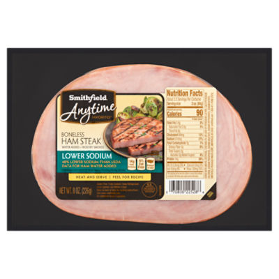 Smithfield Anytime Favorites Boneless Ham Steak, 8 oz