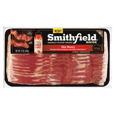 Smithfield Hot Honey Naturally Hickory Smoked Bacon, 12 oz