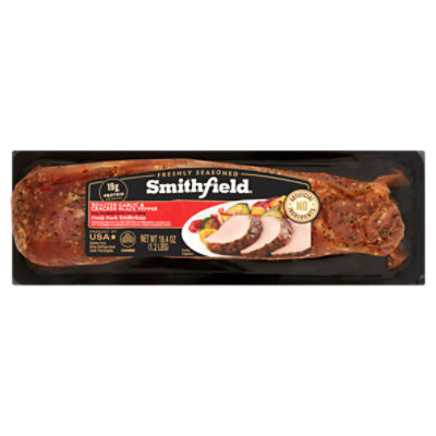 Smithfield Roasted Garlic & Cracked Black Pepper Fresh Pork Tenderloin, 18.4 oz