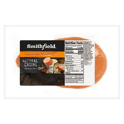 Smithfield Hickory Smoked Sausage, 13 oz
Locks in juicy flavor & snap!