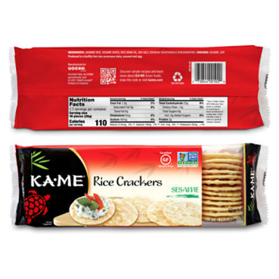 Ka-Me Sesame Rice Crackers, 3.5 oz - Dearborn
