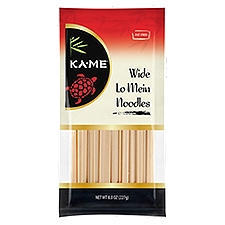 Ka-Me Noodles, Wide Lo Mein, 8 Ounce