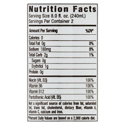 monster nutrition label