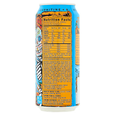 monster ingredient label