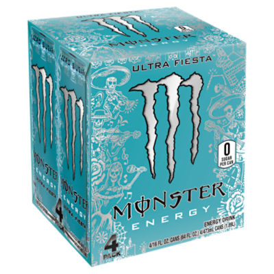 Monster Energy Ultra Fiesta, Ultra Fiesta, 16 oz. (Pack of 4)