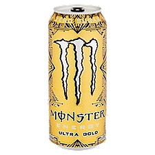 Monster Zero Sugar Ultra Gold, Energy Drink, 16 Ounce