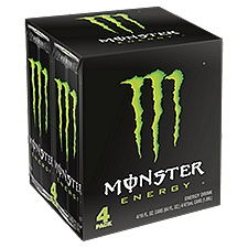 Monster Energy Green, Green, 16 oz. (Pack of 4)