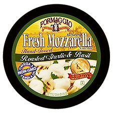 Formaggio Roasted Garlic & Basil Fresh Mozzarella, Salad, 12 Ounce