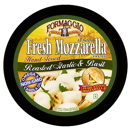 Formaggio Roasted Garlic & Basil Fresh Mozzarella Salad, 12 oz