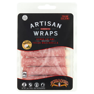 Formaggio Artisan Wraps Genoa Salami Wrapped Fresh Mozzarella, 5 oz
