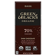 Green & Black's Organic 70% Dark Chocolate, 3.17 oz