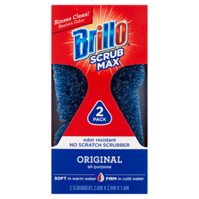 Brillo Scrub Max Original All-Purpose Scrubbers, 2 count, 2 Each