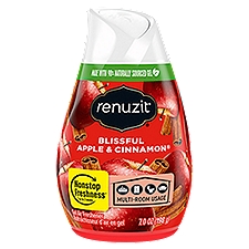 Renuzit Blissful Apple & Cinnamon Gel Air Freshener, 7.0 oz
