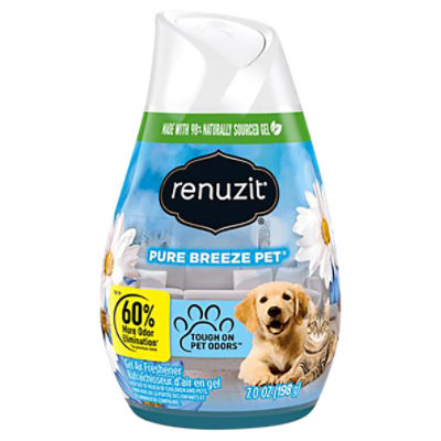 Renuzit Pure Breeze Pet Gel Air Freshener, 7.0 oz