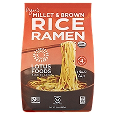 Lotus Foods Organic Millet & Brown Rice Ramen, 4 count, 10 oz