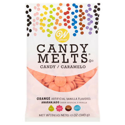 Wilton Candy Melts Orange Candy, 12 oz