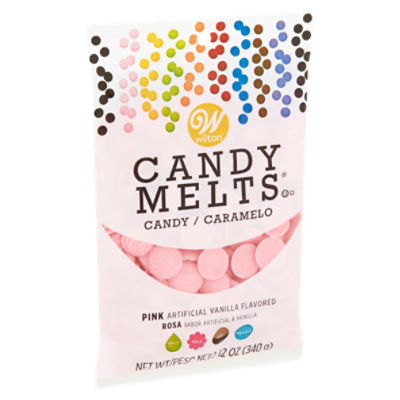 Wilton Candy Melts Pink Candy, 12 oz