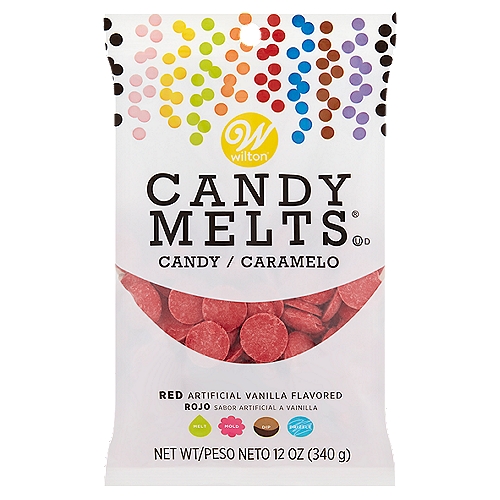 Wilton Candy Melts Red Candy, 12 oz