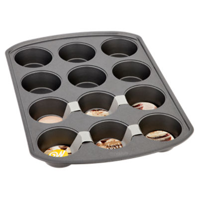 The Pioneer Woman 12-Cup Nonstick Aluminized Steel Muffin Pan, Champagne, 2 Count, Size: 39.9x27.1x3.2cm