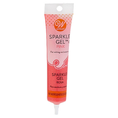 Wilton Pink Sparkle Gel, 3.5 oz