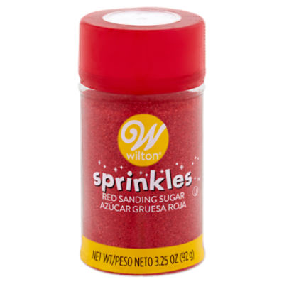 Wilton Red Sanding Sugar Sprinkles, 3.25 oz