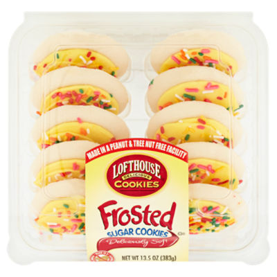 Lofthouse Frosted Sugar Cookies, 10 count, 13.5 oz, 13.5 Ounce