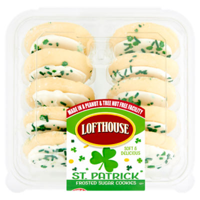 Lofthouse St. Patrick Frosted Sugar Cookies, 13.5 oz