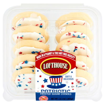 Lofthouse Patriotic Frosted Sugar Cookies, 13.5 oz