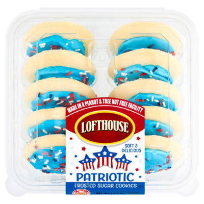 Lofthouse Patriotic Frosted Sugar Cookies, 13.5 oz