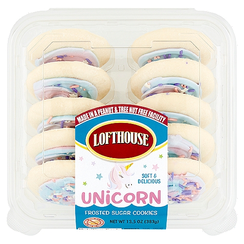 Lofthouse Unicorn Frosted Sugar Cookies, 13.5 oz