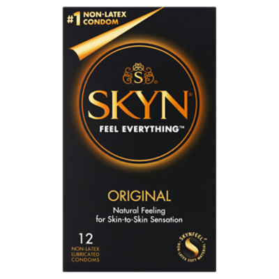 Skyn Original Non-Latex Lubricated Condoms, 12 count