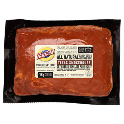 Hatfield Texas Smokehouse Dry Rubbed Boneless Pork Roast, 32 oz