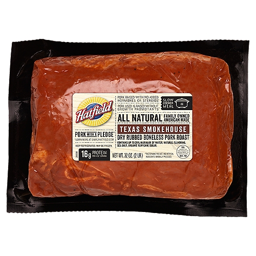 Hatfield Texas Smokehouse Dry Rubbed Boneless Pork Roast, 32 oz