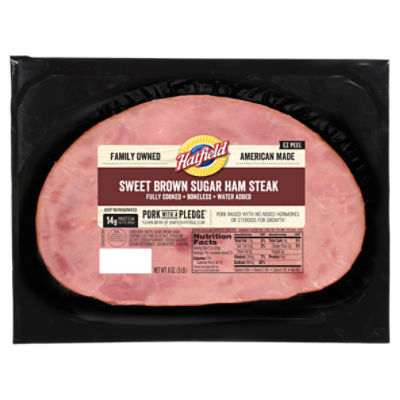 Hatfield Sweet Brown Sugar Ham Steak, 8 oz - The Fresh Grocer