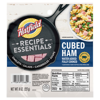 Hatfield Recipe Essentials Cubed Ham, 8 oz