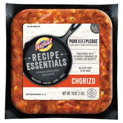 Hatfield Recipe Essential Chorizo, 16 oz