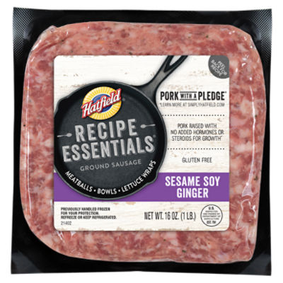 Hatfield Recipe Essentials Sesame Soy Ginger Ground Sausage, 16 oz