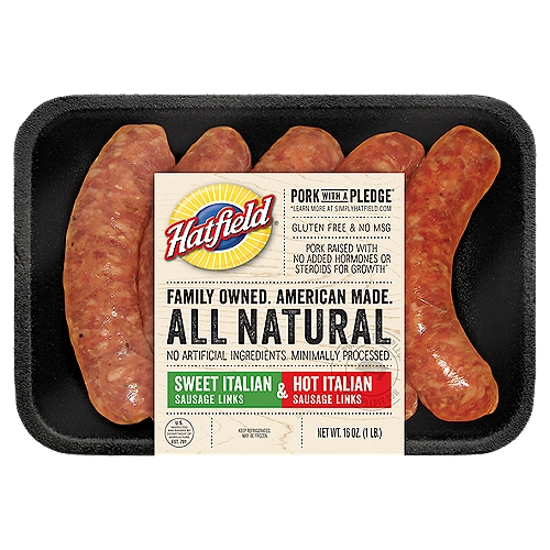 Hatfield Sweet & Hot Italian Sausage Links, 16 oz